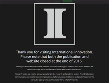 Tablet Screenshot of internationalinnovation.com
